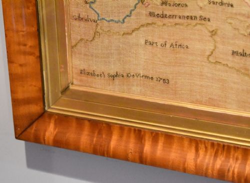 RARE GEORGIAN MAP SAMPLER OF EUROPE - ADDITIONAL PHOTO 5