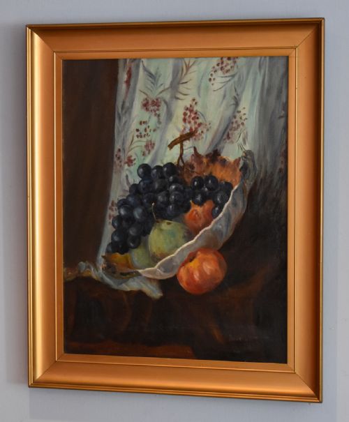 DECO PERIOD STILL LIFE OIL PAINTING