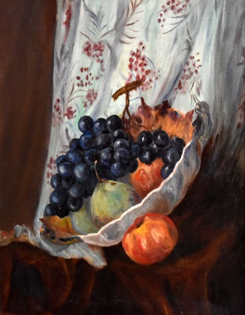 DECO PERIOD STILL LIFE OIL PAINTING - ADDITIONAL PHOTO 1