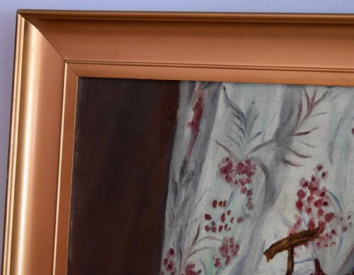 DECO PERIOD STILL LIFE OIL PAINTING - ADDITIONAL PHOTO 5