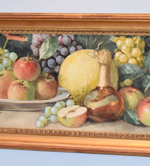 FINE PAIR OF WATERCOLOUR STILL LIFES BY ARTHUR DUDLEY - ADDITIONAL PHOTO 1