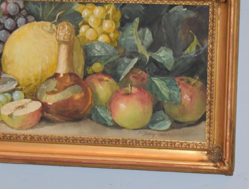 FINE PAIR OF WATERCOLOUR STILL LIFES BY ARTHUR DUDLEY - ADDITIONAL PHOTO 5