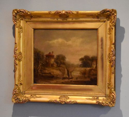 NINETEENTH CENTURY LANDSCAPE OIL PAINTING - ADDITIONAL PHOTO 1