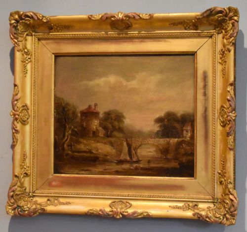 NINETEENTH CENTURY LANDSCAPE OIL PAINTING - ADDITIONAL PHOTO 2