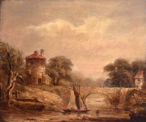 NINETEENTH CENTURY LANDSCAPE OIL PAINTING - ADDITIONAL PHOTO 5