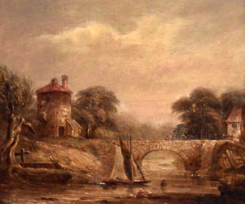 NINETEENTH CENTURY LANDSCAPE OIL PAINTING - ADDITIONAL PHOTO 7