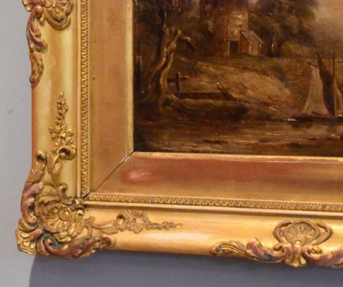 NINETEENTH CENTURY LANDSCAPE OIL PAINTING - ADDITIONAL PHOTO 8