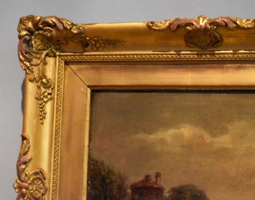 NINETEENTH CENTURY LANDSCAPE OIL PAINTING - ADDITIONAL PHOTO 9