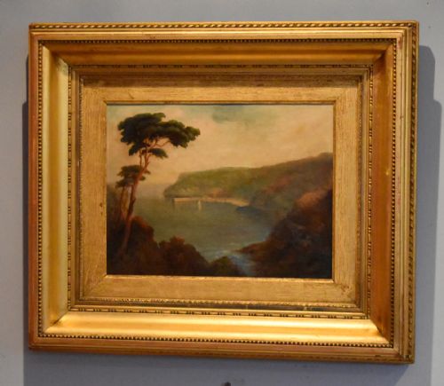 CARBIS BAY CORNWALL OIL PAINTING BY JOHN WILLIAM HERBERT TURNER - ADDITIONAL PHOTO 1