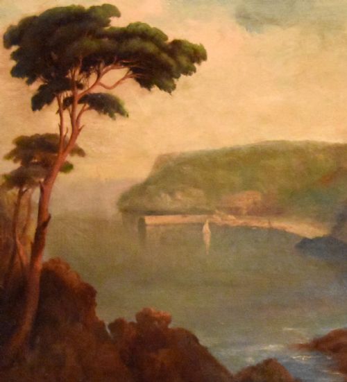 CARBIS BAY CORNWALL OIL PAINTING BY JOHN WILLIAM HERBERT TURNER - ADDITIONAL PHOTO 4