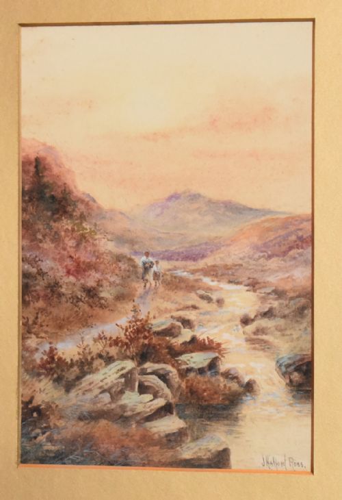 SET OF FOUR VICTORIAN WATERCOLOURS BY JOSEPH HALFORD ROSS - ADDITIONAL PHOTO 5