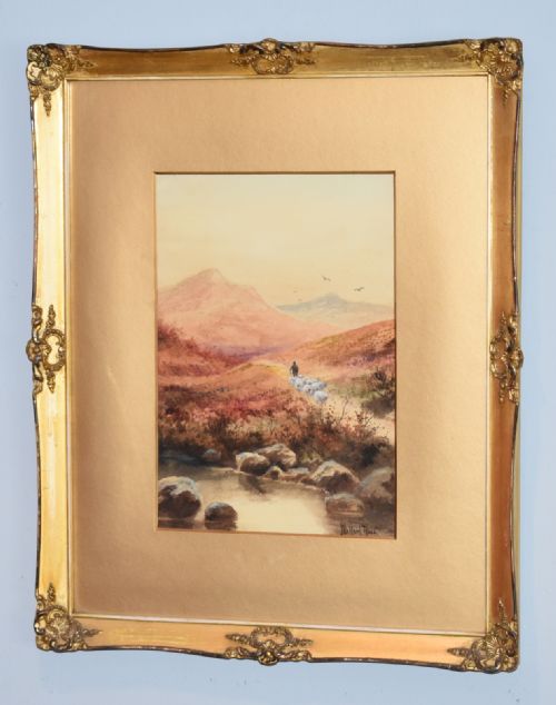 SET OF FOUR VICTORIAN WATERCOLOURS BY JOSEPH HALFORD ROSS - ADDITIONAL PHOTO 8