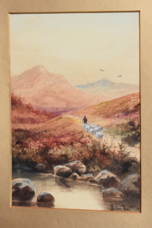 SET OF FOUR VICTORIAN WATERCOLOURS BY JOSEPH HALFORD ROSS - ADDITIONAL PHOTO 9