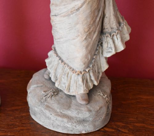 PAIR OF TERRACOTTA FIGURES OF MUSICIANS - ADDITIONAL PHOTO 7