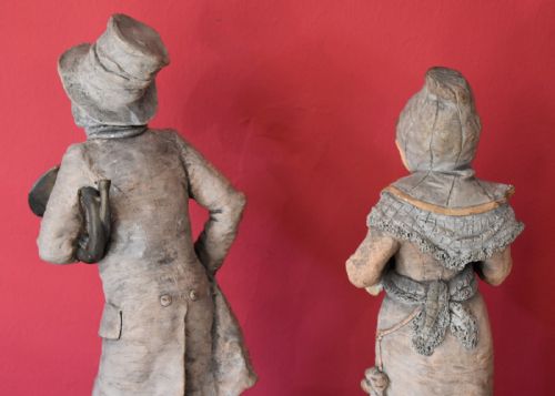 PAIR OF TERRACOTTA FIGURES OF MUSICIANS - ADDITIONAL PHOTO 10
