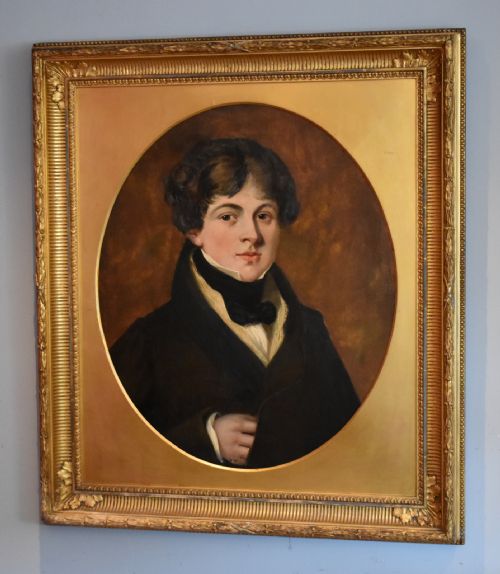 fine regency oil portrait of a gentleman - CATEGORY: ANTIQUE ART - DATED REGENCY