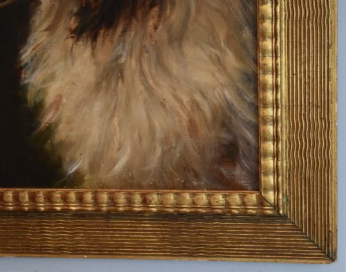 FINE OIL PAINTING OF 'TEDDY' A ROUGH COLLIE DOG - ADDITIONAL PHOTO 4