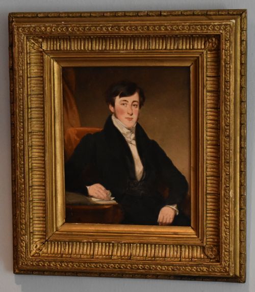 FINE SMALL REGENCY OIL PORTRAIT OF A GENTLEMAN - ADDITIONAL PHOTO 2