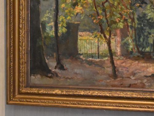 IMPRESSIONIST OIL PAINTING 'GATEWAY IN THE WOODS' - ADDITIONAL PHOTO 3