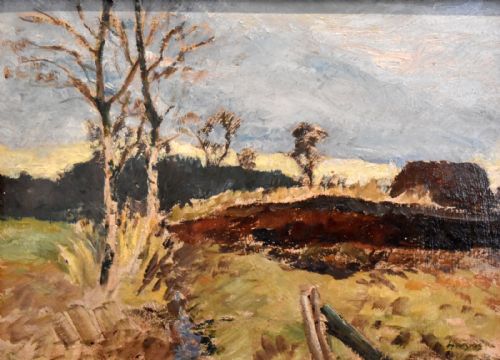 LANDSCAPE OIL PAINTING BY BERNHARD HUYS 18951973 - ADDITIONAL PHOTO 3