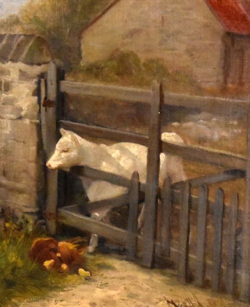 'CONTEMPLATION' OIL PAINTING BY THOMAS S BOWMAN - ADDITIONAL PHOTO 2