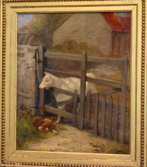 'CONTEMPLATION' OIL PAINTING BY THOMAS S BOWMAN - ADDITIONAL PHOTO 4