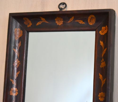DUTCH INLAID MAHOGANY MIRROR - ADDITIONAL PHOTO 4