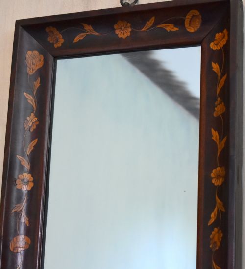 DUTCH INLAID MAHOGANY MIRROR - ADDITIONAL PHOTO 6