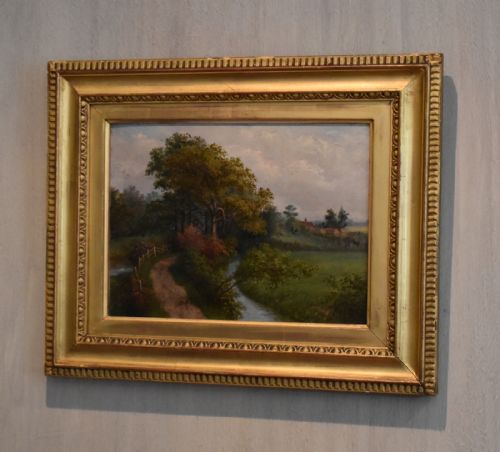 'the dingle yardley wood birmingham' oil painting by jjolly - CATEGORY: ANTIQUE ART - DATED 1900