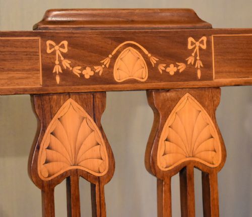 RARE PAIR OF AFRICAN GOLDEN WALNUT CHAIRS - ADDITIONAL PHOTO 7