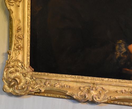'YOUNG MAN READING' OIL PAINTING AFTER REMBRANDT - ADDITIONAL PHOTO 6