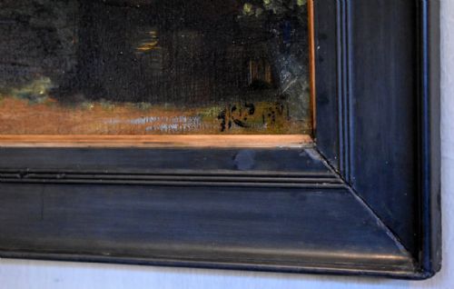 'ON THE TERRACE STONEHAM PARK' OIL PAINTING BY FAITH KENWORTHY BROWN - ADDITIONAL PHOTO 6