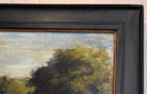 'ON THE TERRACE STONEHAM PARK' OIL PAINTING BY FAITH KENWORTHY BROWN - ADDITIONAL PHOTO 7