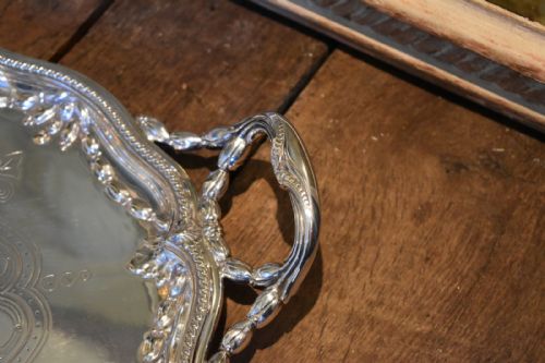 FINE ELKINGTON SILVER PLATE TRAY - ADDITIONAL PHOTO 6