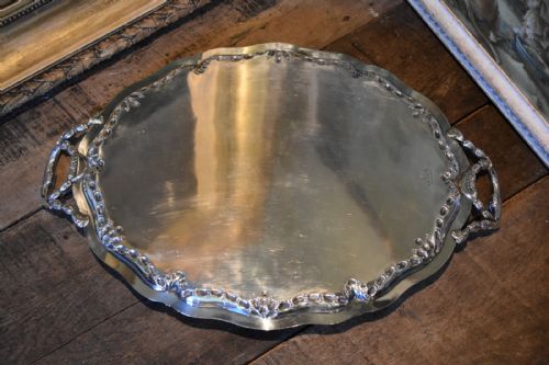 FINE ELKINGTON SILVER PLATE TRAY - ADDITIONAL PHOTO 7