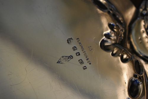 FINE ELKINGTON SILVER PLATE TRAY - ADDITIONAL PHOTO 8