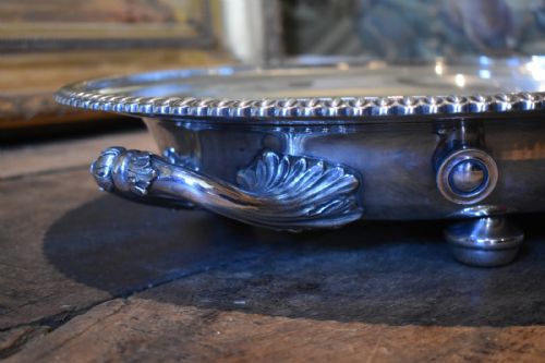 HUGE ELKINGTON SILVER PLATE MEAT PLATTER - ADDITIONAL PHOTO 4