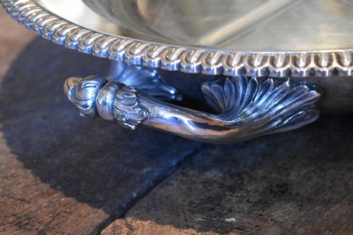 HUGE ELKINGTON SILVER PLATE MEAT PLATTER - ADDITIONAL PHOTO 5