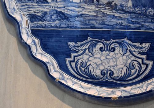 LARGE AND FINE DELFT WALL PLAQUE - ADDITIONAL PHOTO 4