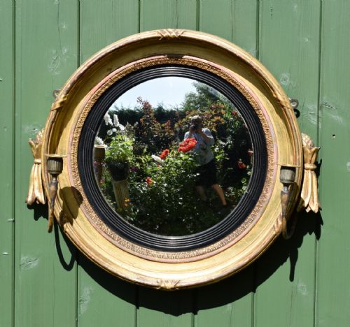 FINE REGENCY CONVEX MIRROR - ADDITIONAL PHOTO 4