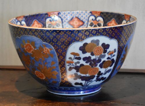 superb large fukagawa porcelain bowl - CATEGORY: ANTIQUE CERAMICS - DATED 1900