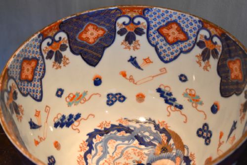SUPERB LARGE FUKAGAWA PORCELAIN BOWL - ADDITIONAL PHOTO 6