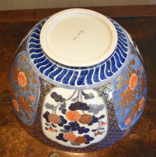 SUPERB LARGE FUKAGAWA PORCELAIN BOWL - ADDITIONAL PHOTO 9