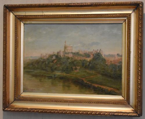 OIL PAINTING OF WINDSOR CASTLE BY WILLIAM MATTHEWS - ADDITIONAL PHOTO 1