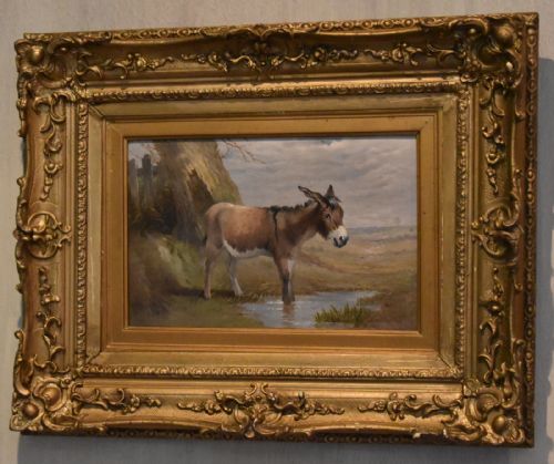 OIL PAINTING OF A DONKEY BY EDEAN - ADDITIONAL PHOTO 1