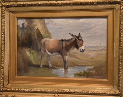 OIL PAINTING OF A DONKEY BY EDEAN - ADDITIONAL PHOTO 2