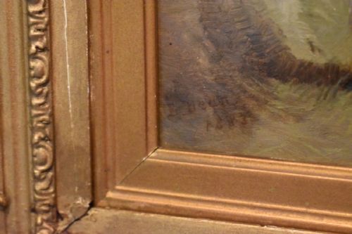 OIL PAINTING OF A DONKEY BY EDEAN - ADDITIONAL PHOTO 3