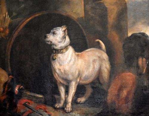 RARE EARLY BULLDOG OIL PAINTING - ADDITIONAL PHOTO 5