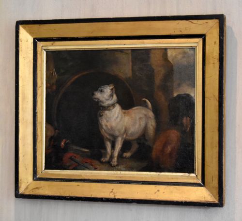 RARE EARLY BULLDOG OIL PAINTING - ADDITIONAL PHOTO 8