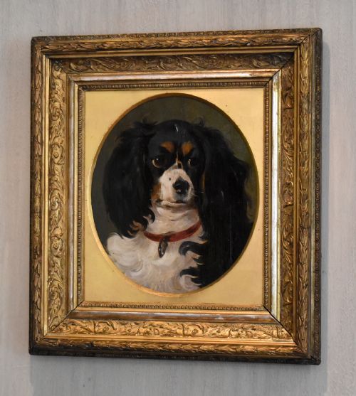 Oil Painting of Queen Victoria's Dog 'Dash' After Landseer